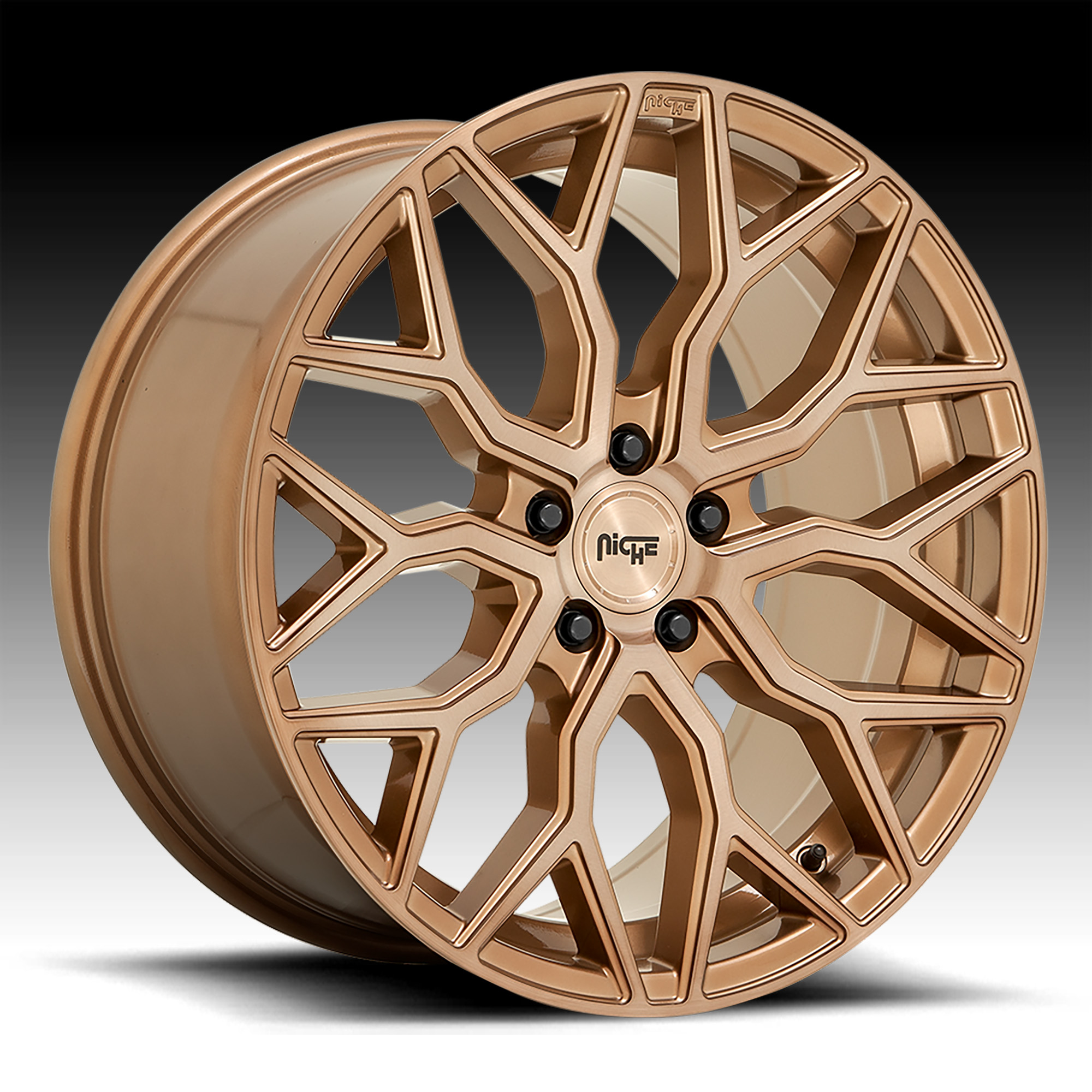 Niche Mazzanti M263 Brushed Platinum Bronze Custom Wheels M263